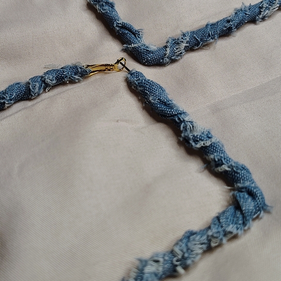Blue Frayed Denim Rope - Picture 5 of 5